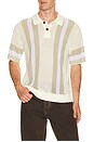 view 1 of 5 Seth Knitted Polo in Unbleached Multi