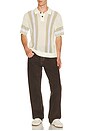 view 3 of 5 Seth Knitted Polo in Unbleached Multi