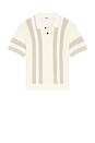 view 4 of 5 Seth Knitted Polo in Unbleached Multi