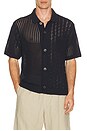 view 1 of 5 Preston Knitted Shirt in Navy