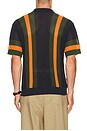 view 2 of 5 Seth Knitted Polo in Dark Navy Multi