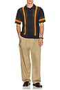 view 3 of 5 Seth Knitted Polo in Dark Navy Multi