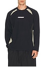 view 1 of 4 Delta Knit Long Sleeve Top in Black Multi