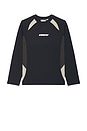 view 5 of 4 Delta Knit Long Sleeve Top in Black Multi