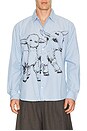 view 1 of 5 Billy Woven Shirt in Light Blue Multi