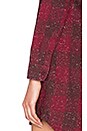 view 4 of 4 Bex Shirt Dress in Burgundy Multi