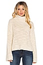 view 1 of 3 Alexa Crop Funnel Neck Sweater in Cream