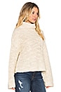 view 2 of 3 Alexa Crop Funnel Neck Sweater in Cream