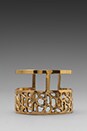 view 2 of 3 Crossroads Upper Arm Cuff in Antique Gold