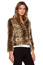 view 3 of 4 Charlotte Faux Fur Jacket in Leopard
