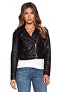 view 2 of 5 City Moto Vegan Leather Jacket in Black