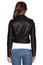 view 4 of 5 City Moto Vegan Leather Jacket in Black