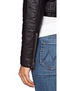 view 5 of 5 City Moto Vegan Leather Jacket in Black