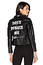 view 1 of 7 Don't Forget Me Vegan Leather Jacket in Black