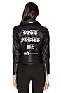 view 4 of 7 Don't Forget Me Vegan Leather Jacket in Black