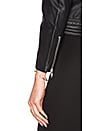 view 6 of 7 Don't Forget Me Vegan Leather Jacket in Black