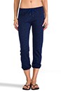 view 1 of 7 Lola Leopard Print Sweatpant in Cobalt