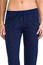 view 4 of 7 Lola Leopard Print Sweatpant in Cobalt