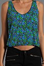 view 4 of 5 Kozmic Fleur Tank in Blue