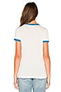 view 3 of 4 Toadally Awesome Sold Out Ringer Tee in Cream & Imperial Blue