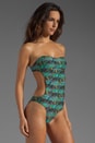 view 3 of 5 Vintage Paisley One Piece in Blue Radiance