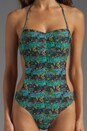 view 5 of 5 Vintage Paisley One Piece in Blue Radiance