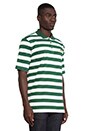 view 2 of 4 Taco Green Stripe Polo in Green