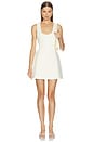 view 1 of 3 Cotton Mix Volume Mini Dress in Ecru