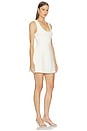view 2 of 3 Cotton Mix Volume Mini Dress in Ecru