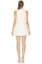 view 4 of 3 Cotton Mix Volume Mini Dress in Ecru