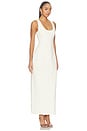 view 2 of 3 Cotton Mix Volume Midi Dress in Ecru