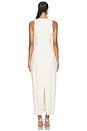view 4 of 3 Cotton Mix Volume Midi Dress in Ecru