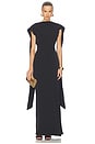 view 2 of 3 Drape Maxi Dress in Black