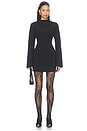 view 1 of 3 Split Sleeve Mini Dress in Black