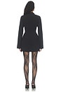 view 4 of 3 Split Sleeve Mini Dress in Black