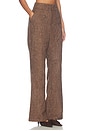 view 2 of 6 Tweed Tailored Trousers in Dark Brown