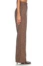 view 4 of 6 Tweed Tailored Trousers in Dark Brown