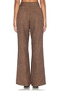 view 5 of 6 Tweed Tailored Trousers in Dark Brown