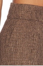 view 7 of 6 Tweed Tailored Trousers in Dark Brown