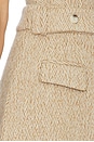 view 7 of 6 Wool Mix Tweed Mini Skirt in Brown