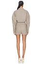 view 5 of 5 Wool Mix Tweed Playsuit in Brown