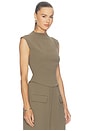 view 2 of 4 Sleeveless Top in Mushroom