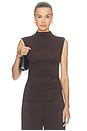 view 1 of 5 Cotton Mix Jersey Top in Brown