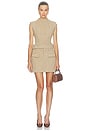 view 5 of 5 Wool Mix Tweed Sleeveless Top in Brown