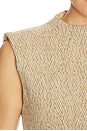 view 6 of 5 Wool Mix Tweed Sleeveless Top in Brown