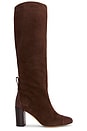 view 1 of 5 Lia Boot in Chocolate Suede