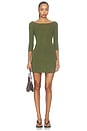 view 1 of 3 Lightweight Knit Dress in Green