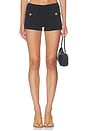view 1 of 6 Button Mini Short in Black