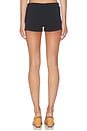 view 4 of 6 Button Mini Short in Black