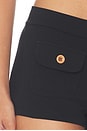 view 6 of 6 Button Mini Short in Black